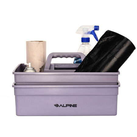 Alpine Industries Plastic Cleaning Caddy, Small 3-Compartment 486-S